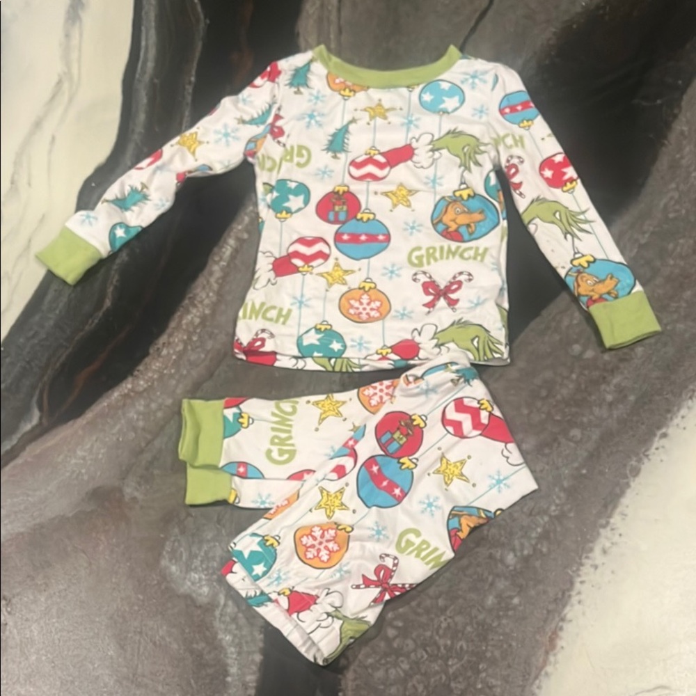 Grinch Kids Pajamas - Festive Multicolor